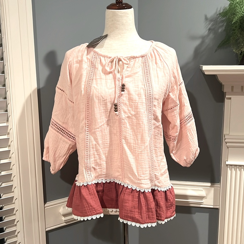 New with tag Matilda Jane peach top
